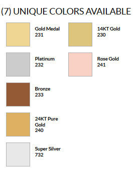 Craft & Millinery Supplies -- Trish Millinery- design master premium metals professional spray colorchart