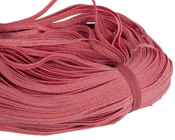 Light Red paper braid 8mm