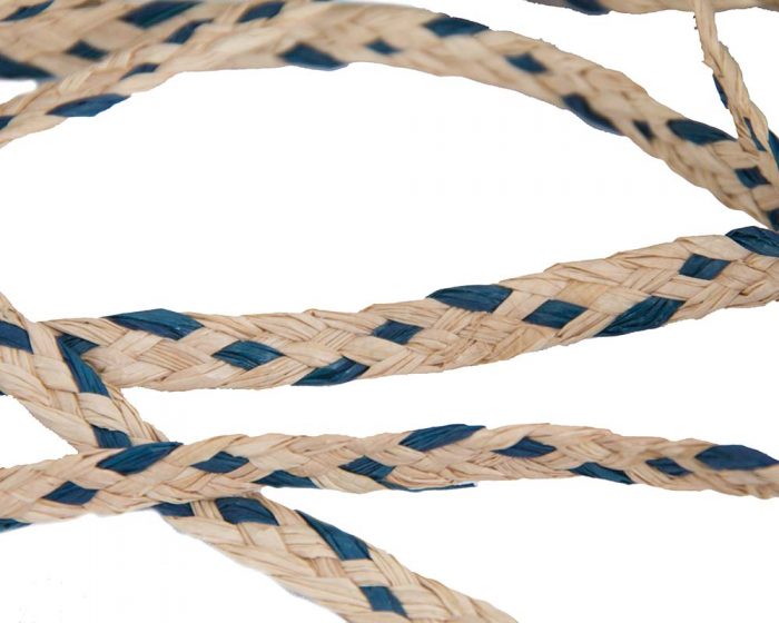 Natural Blue paper braid 8mm - Image 2