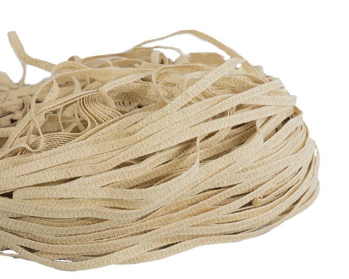 Natural woven paper braid 8mm wide