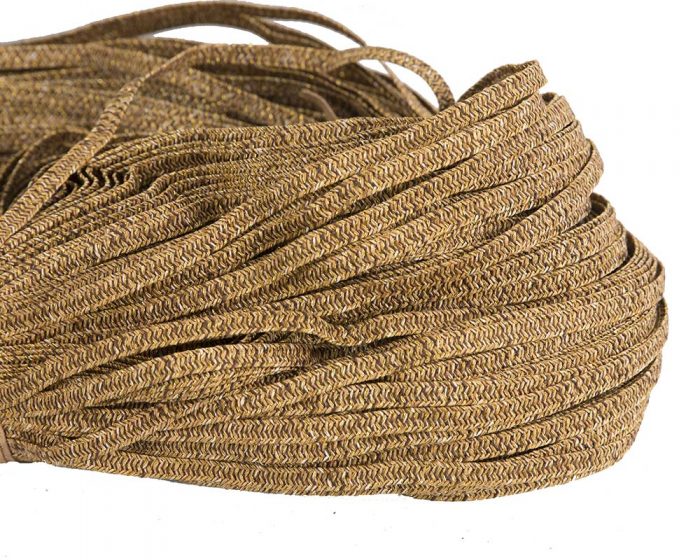 Gold woven paper braid 8mm wide