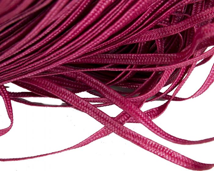 Fuchsia woven braid 6mm wide - Image 2