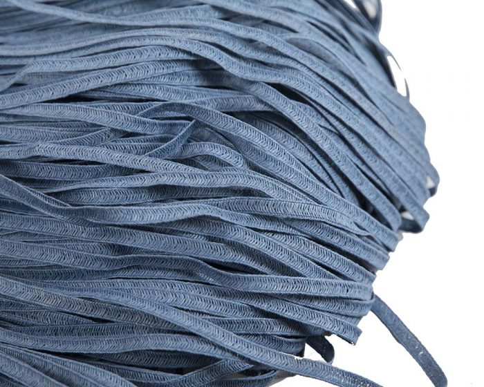 Denim woven paper braid 8mm wide