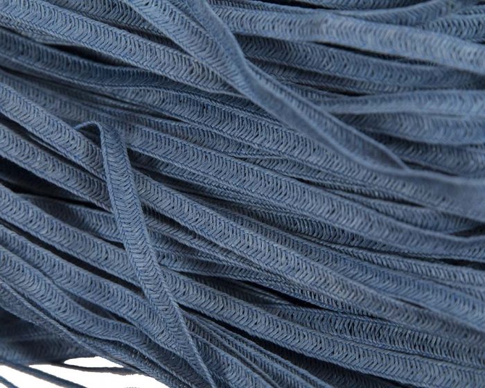 Denim woven paper braid 8mm wide - Image 2