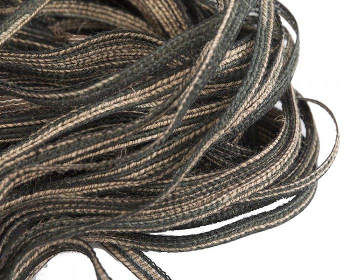 Natural & black woven natural rope braid 10mm wide