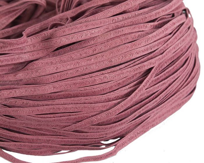 Dusty pink woven paper braid 8mm wide