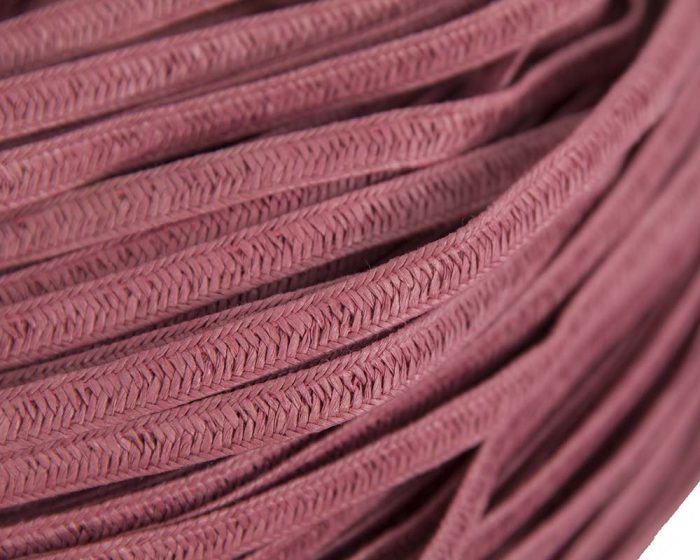 Dusty pink woven paper braid 8mm wide - Image 2