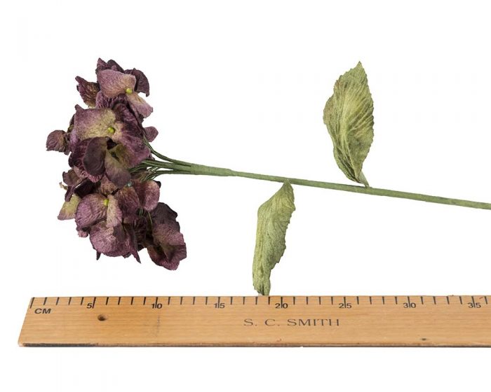 Long stem velvet Hydrangea Spray millinery flower arrangement - Image 3