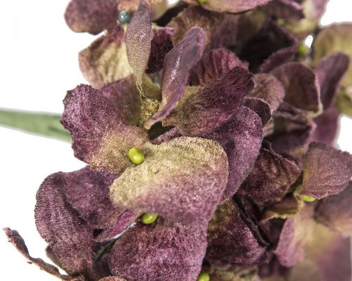 Long stem velvet Hydrangea Spray millinery flower arrangement - Image 4