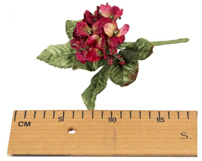 Small velvet flower spray millinery flower arrangement - Image 11