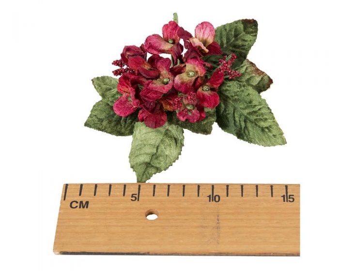 Small velvet flower spray millinery flower arrangement - Image 10