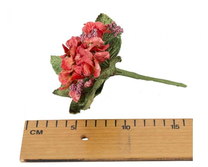 Small velvet flower spray millinery flower arrangement - Image 7