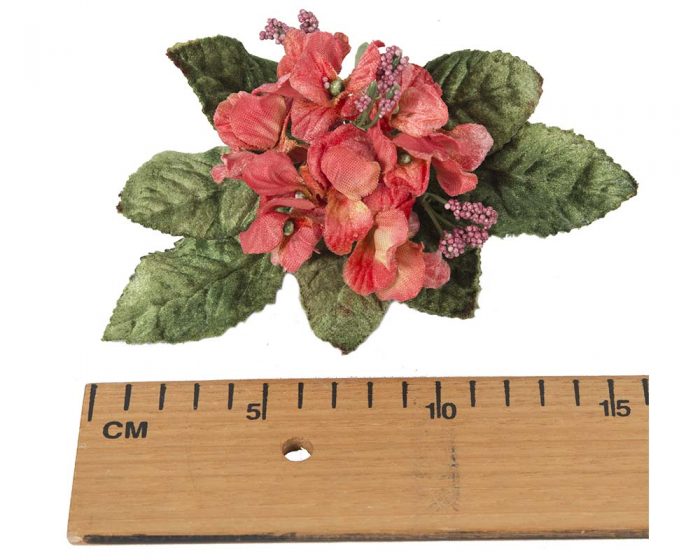 Small velvet flower spray millinery flower arrangement - Image 6