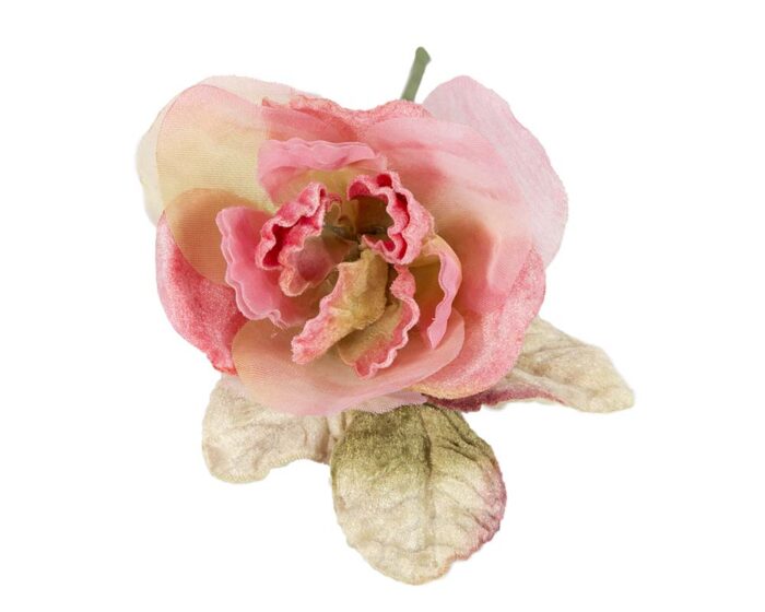 8cm Velvet & Organza Rose Flowers for Millinery Hat Making - Image 14