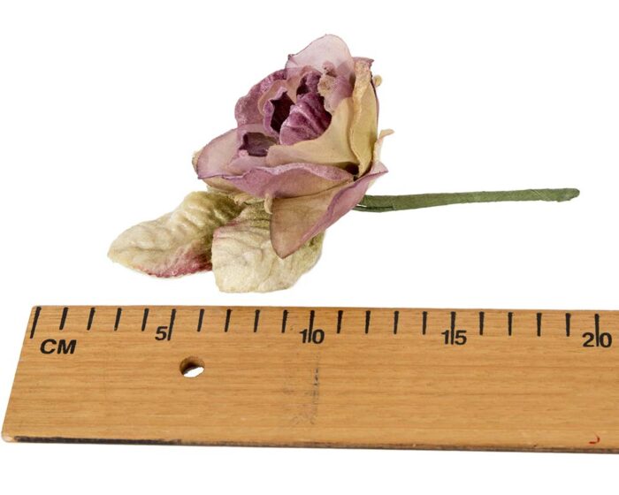 8cm Velvet & Organza Rose Flowers for Millinery Hat Making - Image 12