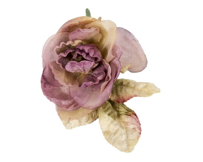 8cm Velvet & Organza Rose Flowers for Millinery Hat Making - Image 11