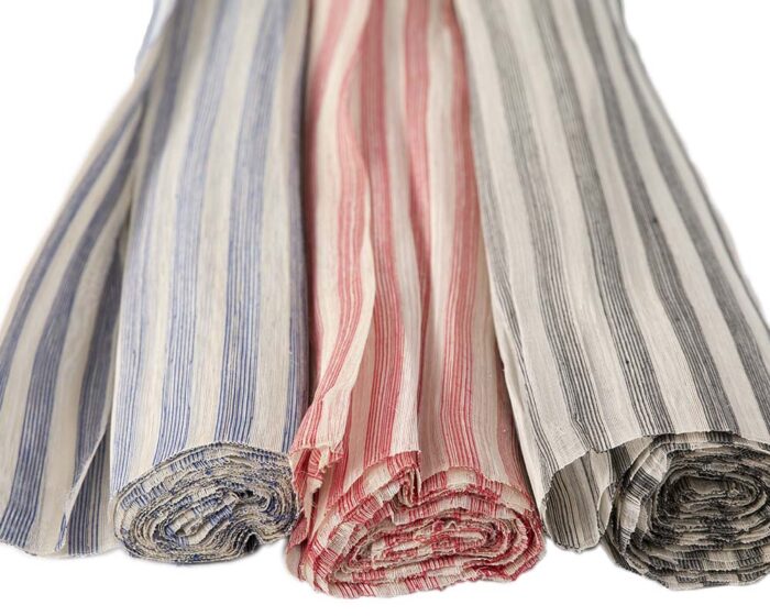 98cm Silk Abaca fabric with stripes for Millinery and fascinators making