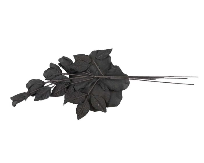 Large black flower on stem - Image 3