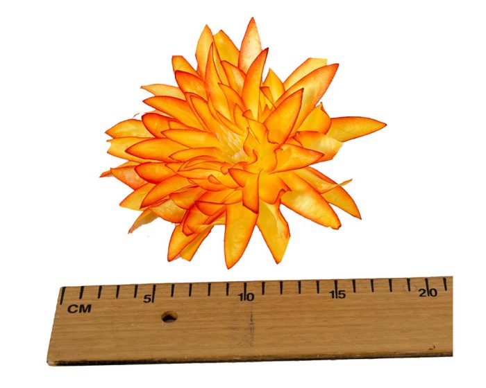 Large Chrysanthemum Fabric  Millinery Flower - Image 4