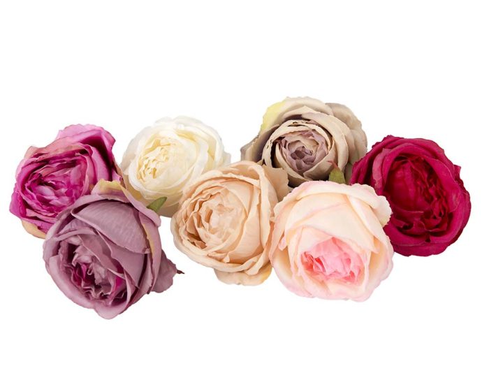 Large Rose buds Fabric  Millinery Flower