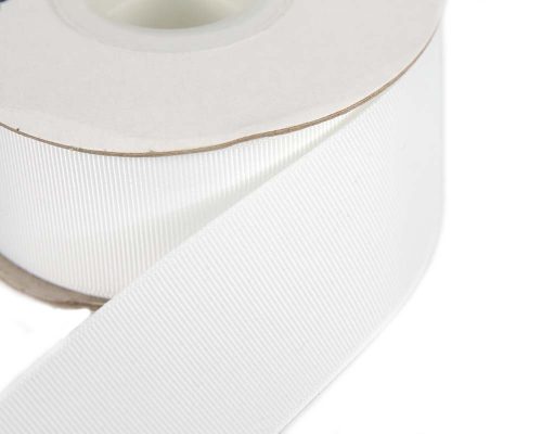 Craft & Millinery Supplies -- Trish Millinery- 38mm grosgrain white