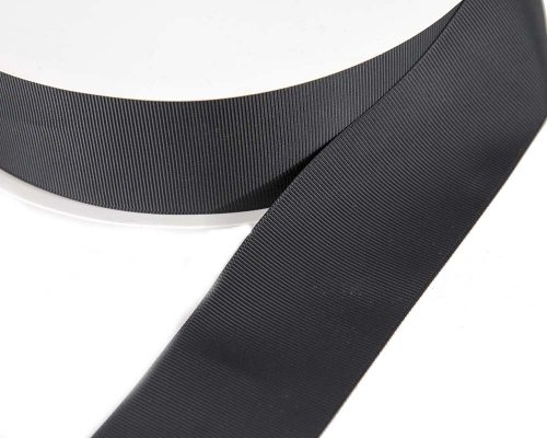 Craft & Millinery Supplies -- Trish Millinery- 50mm grosgrain black