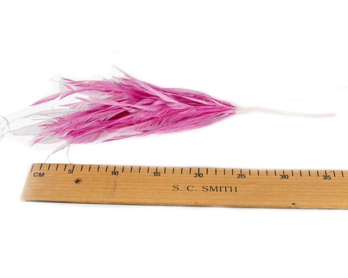 30cm fuchsia feathers bunch