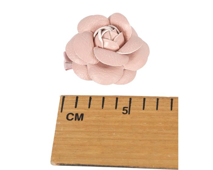 Petite leather rose brioche flower - Image 4