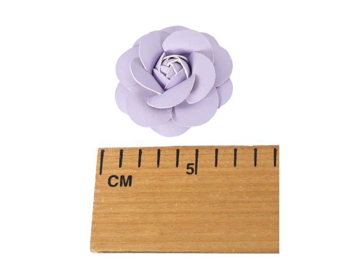 Petite leather rose flower - Image 6