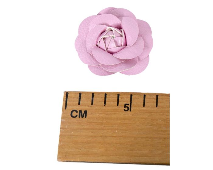 Petite leather rose flower - Image 4