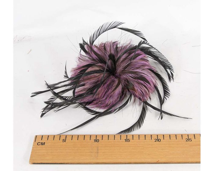 Large purple & black feather arrangement