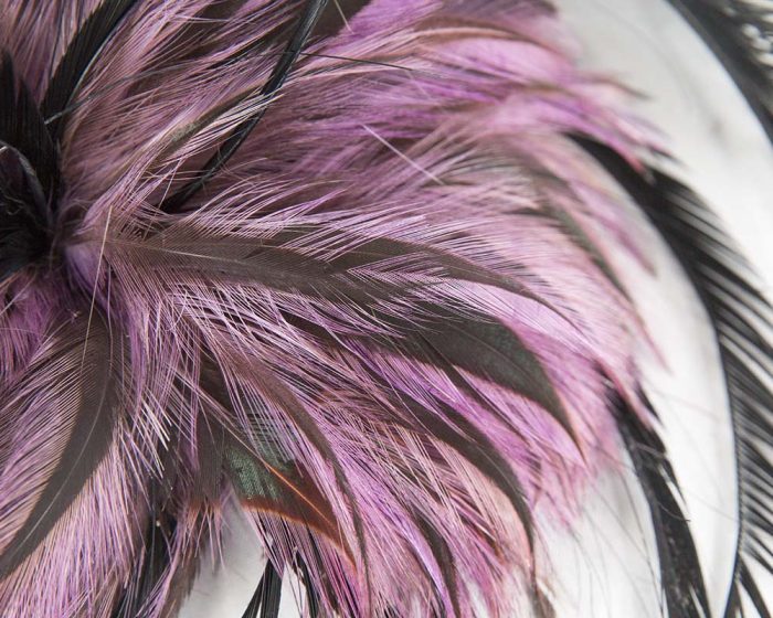 Large purple & black feather arrangement - Image 2