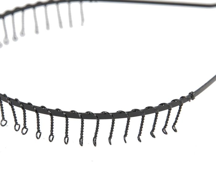 Black unisex wire headband - Image 3