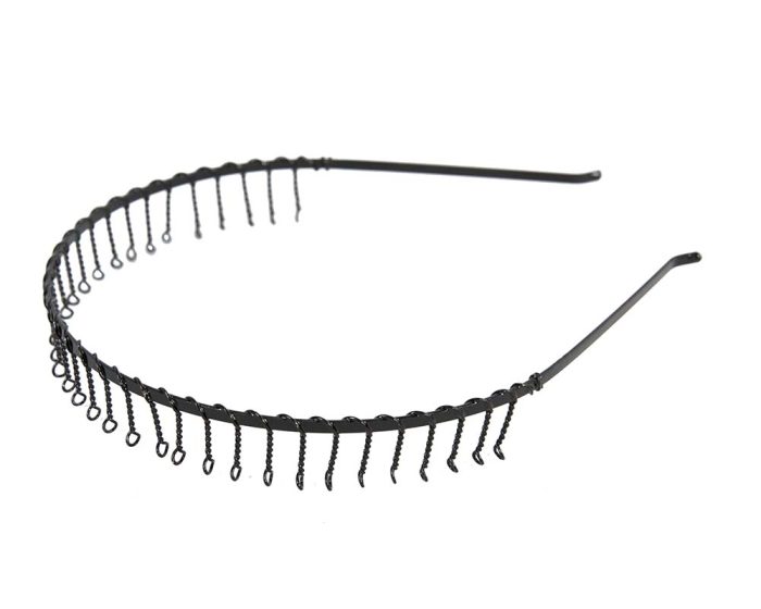 Black unisex wire headband - Image 4