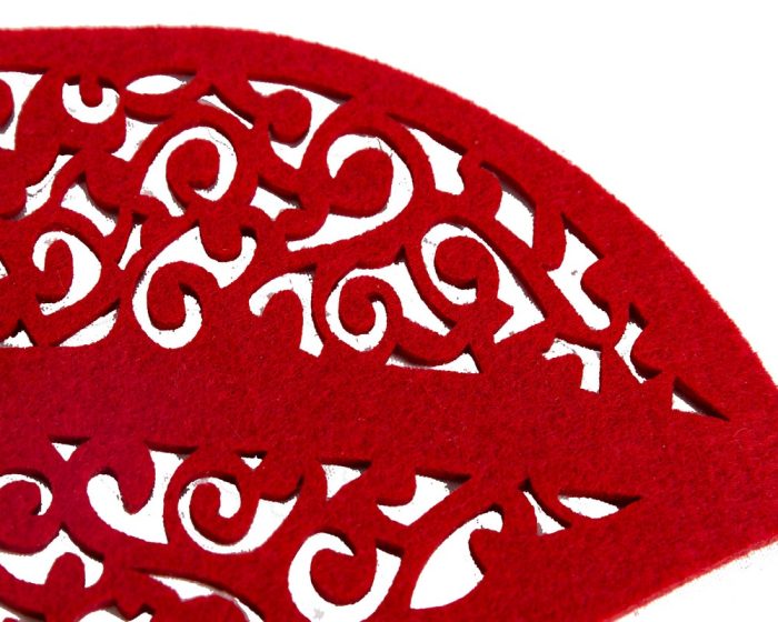 Artificial felt laser-cut trim for fascinators making - Image 7