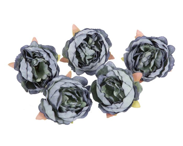 8cm blue artificial flower (pack of 5)