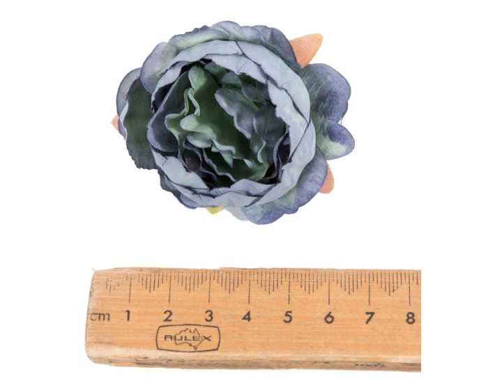 8cm blue artificial flower (pack of 5) - Image 2