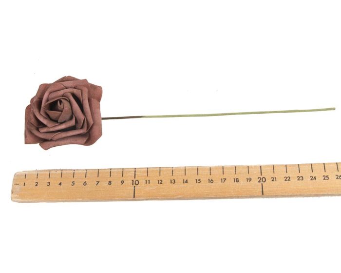 Petite artificial flower on long stem - Image 4