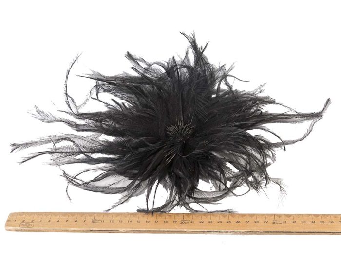 Ostrich fringe Feather Bunch Broche - Image 14
