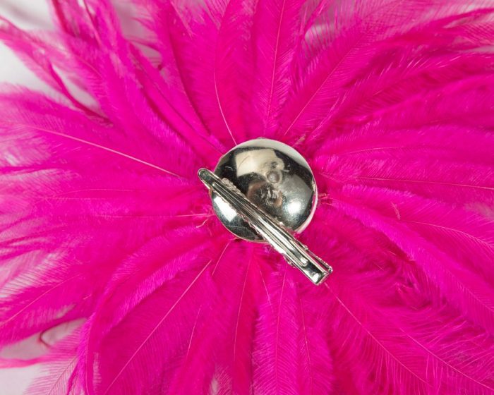 Ostrich fringe Feather Bunch Broche - Image 10