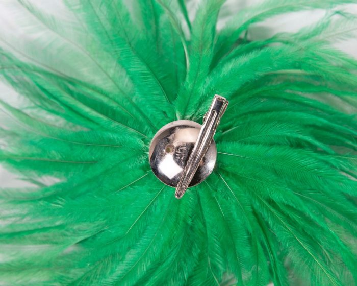 Ostrich fringe Feather Bunch Broche - Image 7