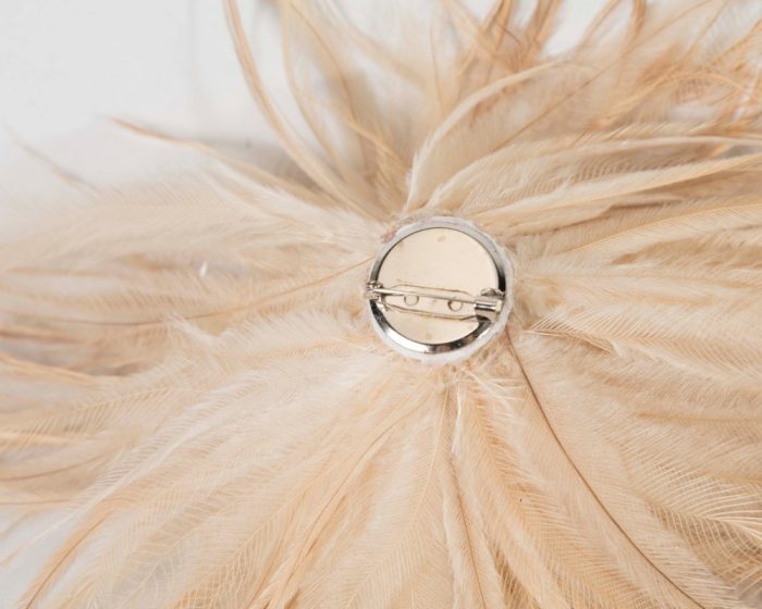 Ostrich fringe Feather Bunch Broche - Image 3