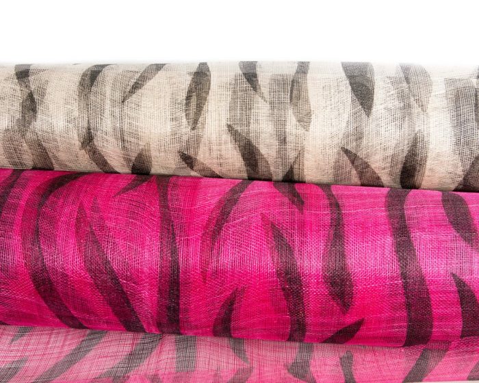 Printed sinamay fabric 92cm wide 50cm